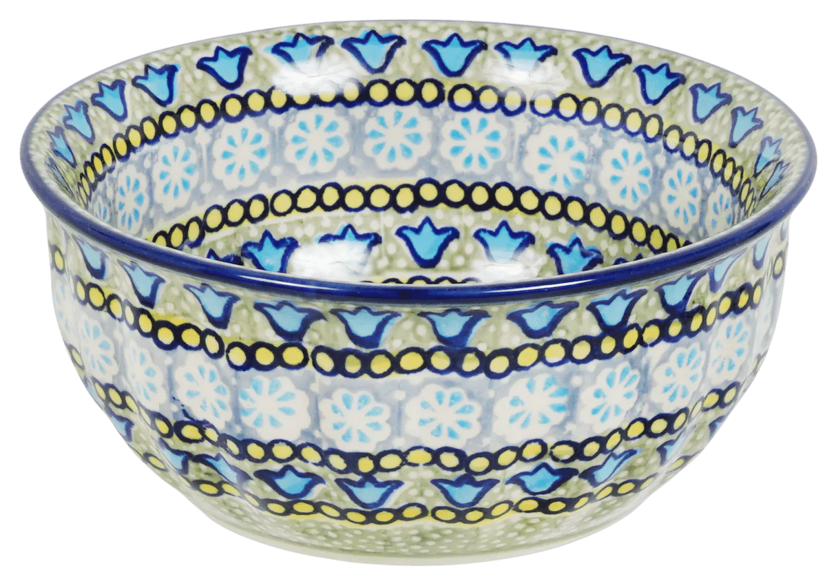 Bowl, Round, 6.5" in "Blue Bells" by Manufaktura | M084S-KLDN