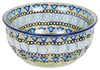 Polish Pottery 6.5" Bowl (Blue Bells) | M084S-KLDN at PolishPotteryOutlet.com