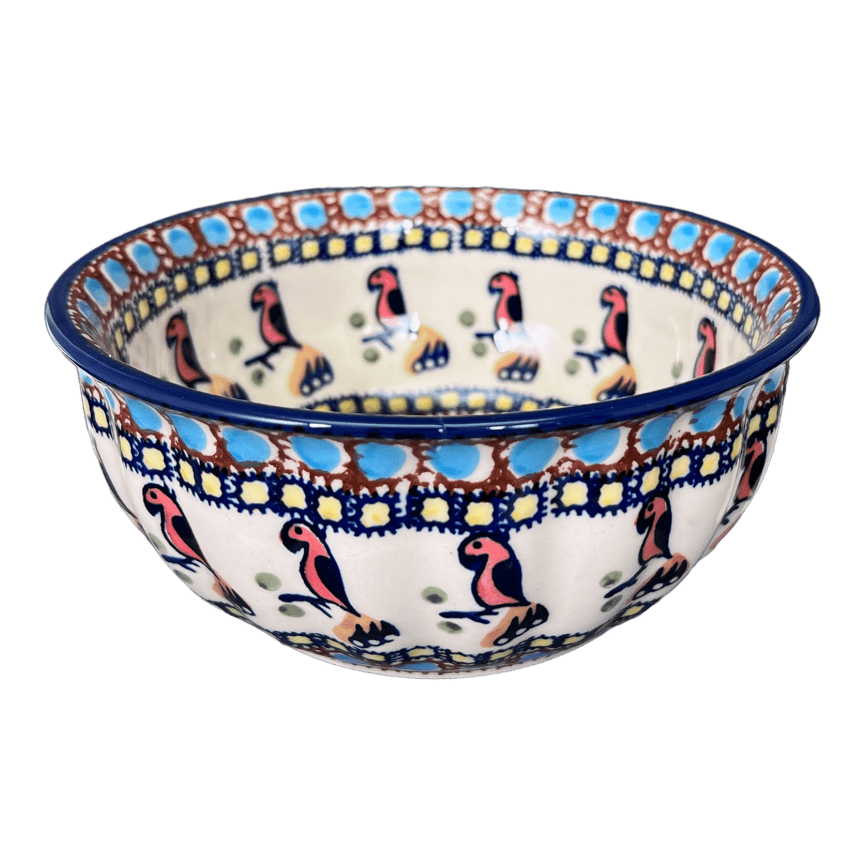 Bowl, Round, 6.5" in "Ptak Parade" by Manufaktura | M084S-KLP