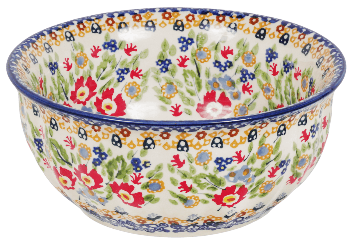 Bowl, Round, 6.5" in "Poppy Persuasion" by Manufaktura | M084S-P265