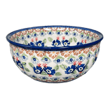 Bowl, Round, 6.5" in "Blue Poppy Persuasion" by Manufaktura | M084S-P269