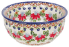 Polish Pottery 6.5" Bowl (Mediterranean Blossoms) | M084S-P274 at PolishPotteryOutlet.com