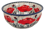 Bowl, Round, 6.5" in "Poppy Paradise" by Manufaktura | M084S-PD01