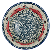 A picture of a Polish Pottery 6.5" Bowl (Poppy Paradise) | M084S-PD01 as shown at PolishPotteryOutlet.com/products/6-5-bowl-poppy-paradise