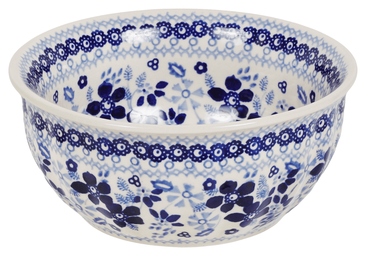 Bowl, Round, 6.5" in "Duet in Blue" by Manufaktura | M084S-SB01