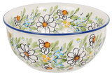 Bowl, Round, 6.5" in "Daisy Bouquet" by Manufaktura | M084S-TAB3