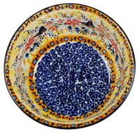 A picture of a Polish Pottery 6.5" Bowl (Butterfly Bliss) | M084S-WK73 as shown at PolishPotteryOutlet.com/products/65-bowls-butterfly-bliss