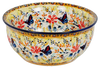 Polish Pottery 6.5" Bowl (Butterfly Bliss) | M084S-WK73 at PolishPotteryOutlet.com