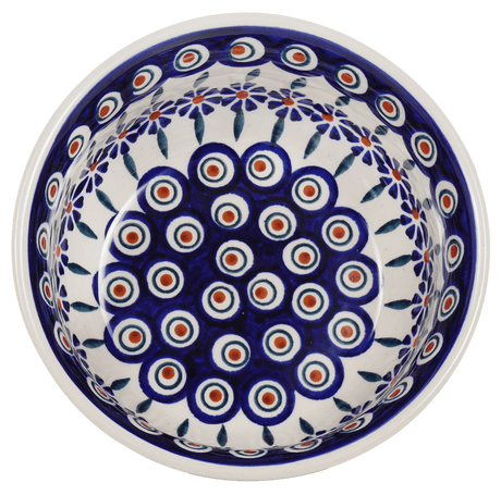 Bowl, Round, 6.5" in "Floral Peacock" by Manufaktura | M084T-54KK