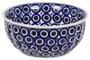 Polish Pottery 6.5" Bowl (Eyes Wide Open) | M084T-58 at PolishPotteryOutlet.com