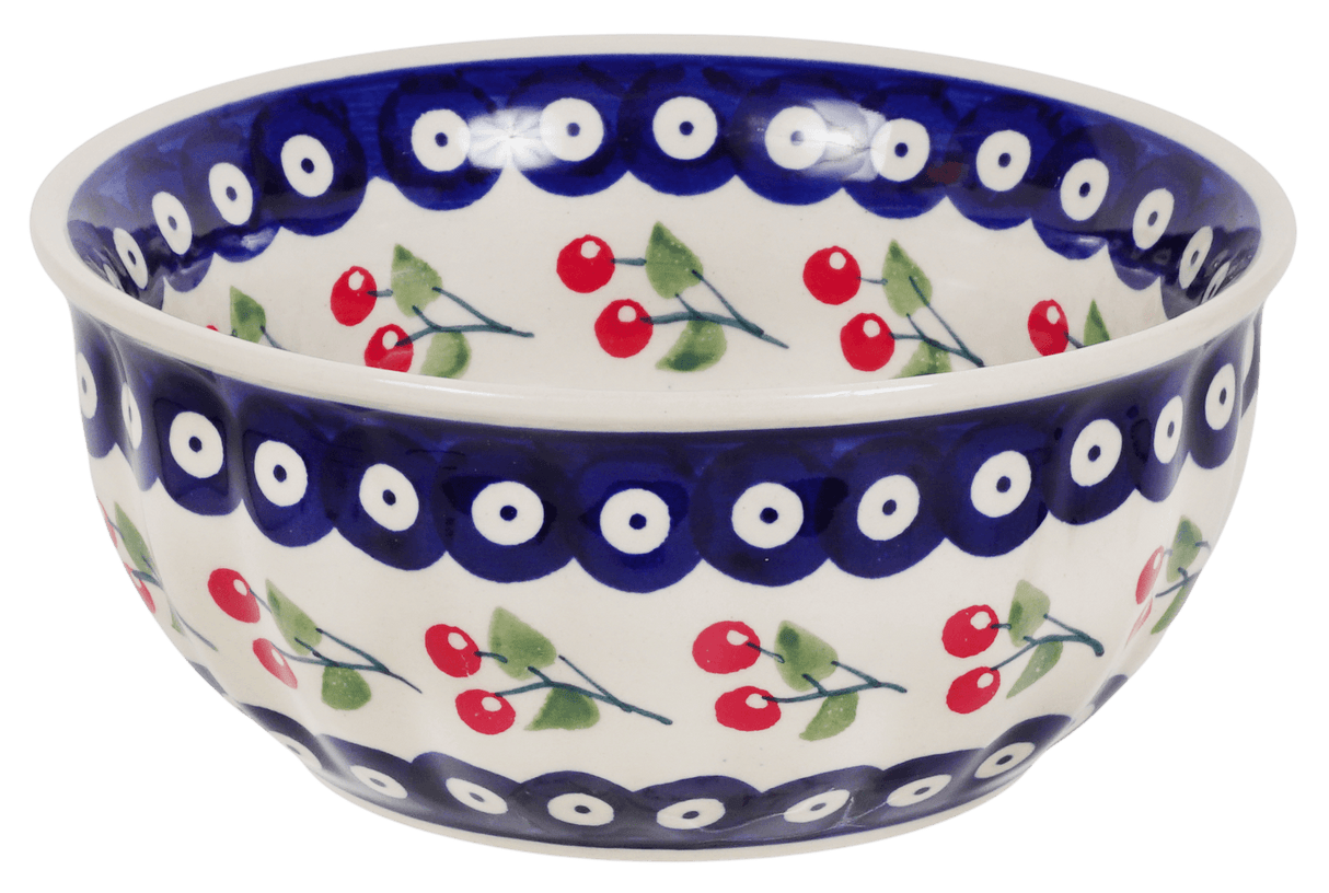 Bowl, Round, 6.5" in "Cherry Dot" by Manufaktura | M084T-70WI