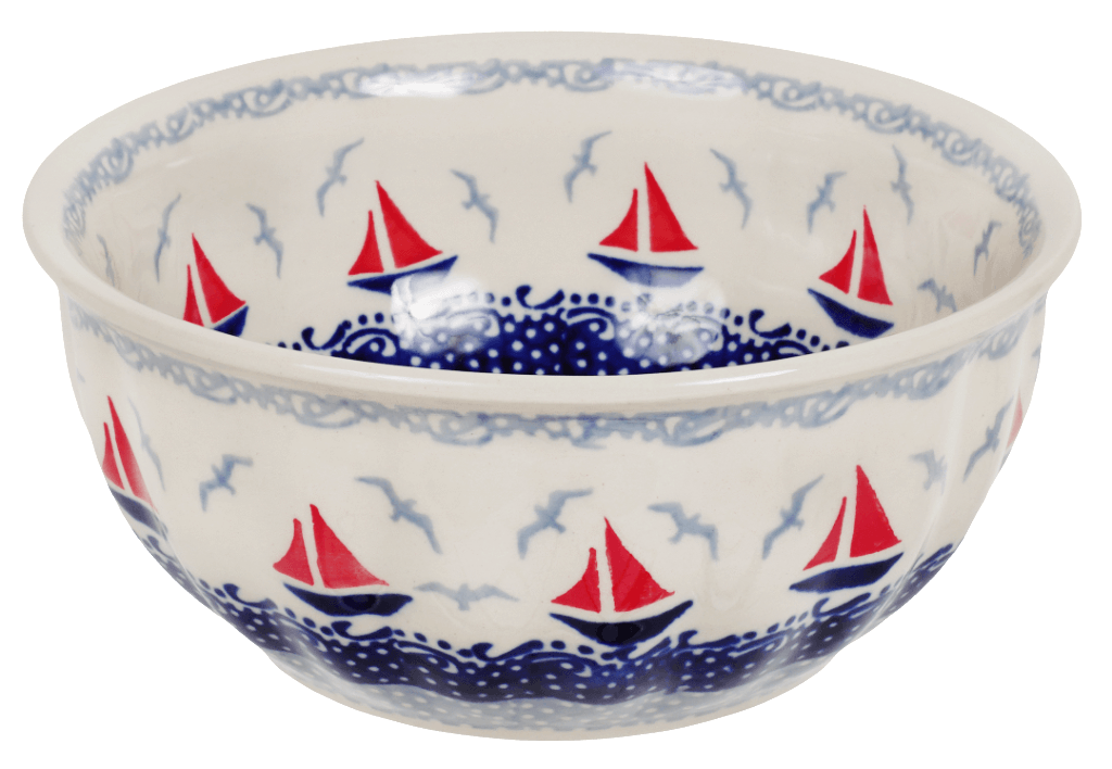 Bowl, Round, 6.5" in "Smooth Seas" by Manufaktura | M084T-DPML