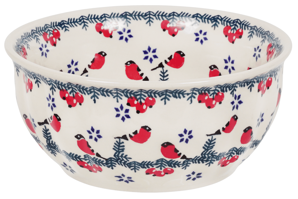 Bowl, Round, 6.5" in "Red Bird" by Manufaktura | M084T-GILE