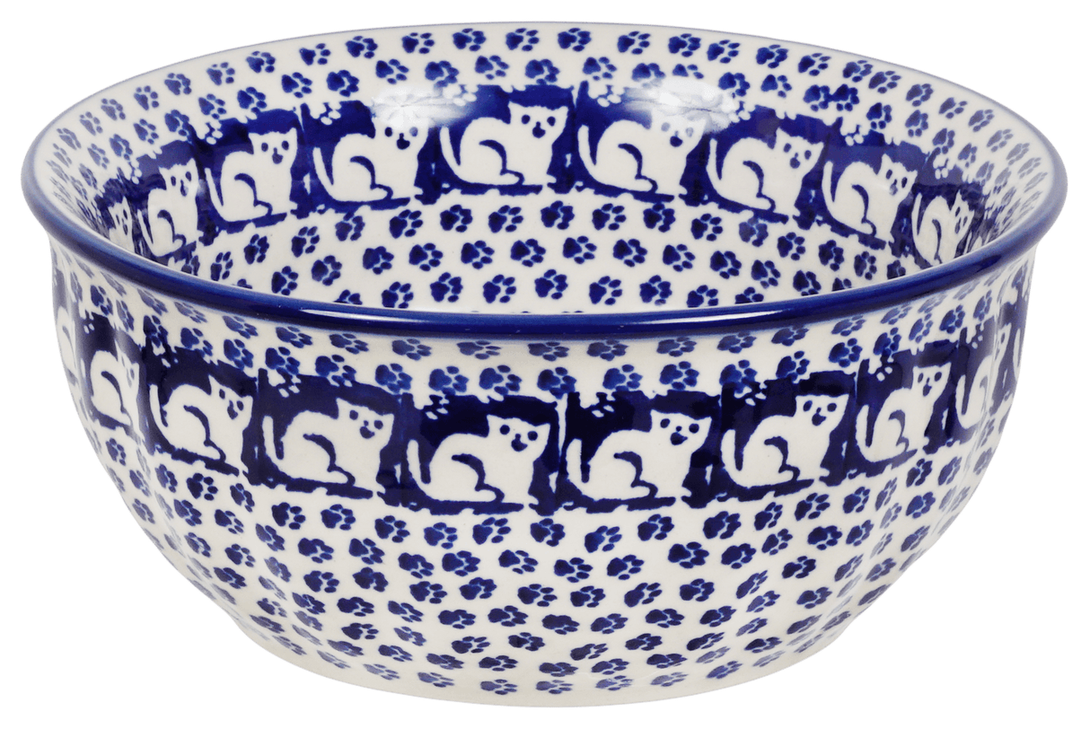 Bowl, Round, 6.5" in "Kitty Cat Path" by Manufaktura | M084T-KOT6