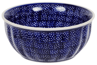 A picture of a Polish Pottery 6.5" Bowl (Night Sky) | M084T-MARM as shown at PolishPotteryOutlet.com/products/65-bowls-night-sky