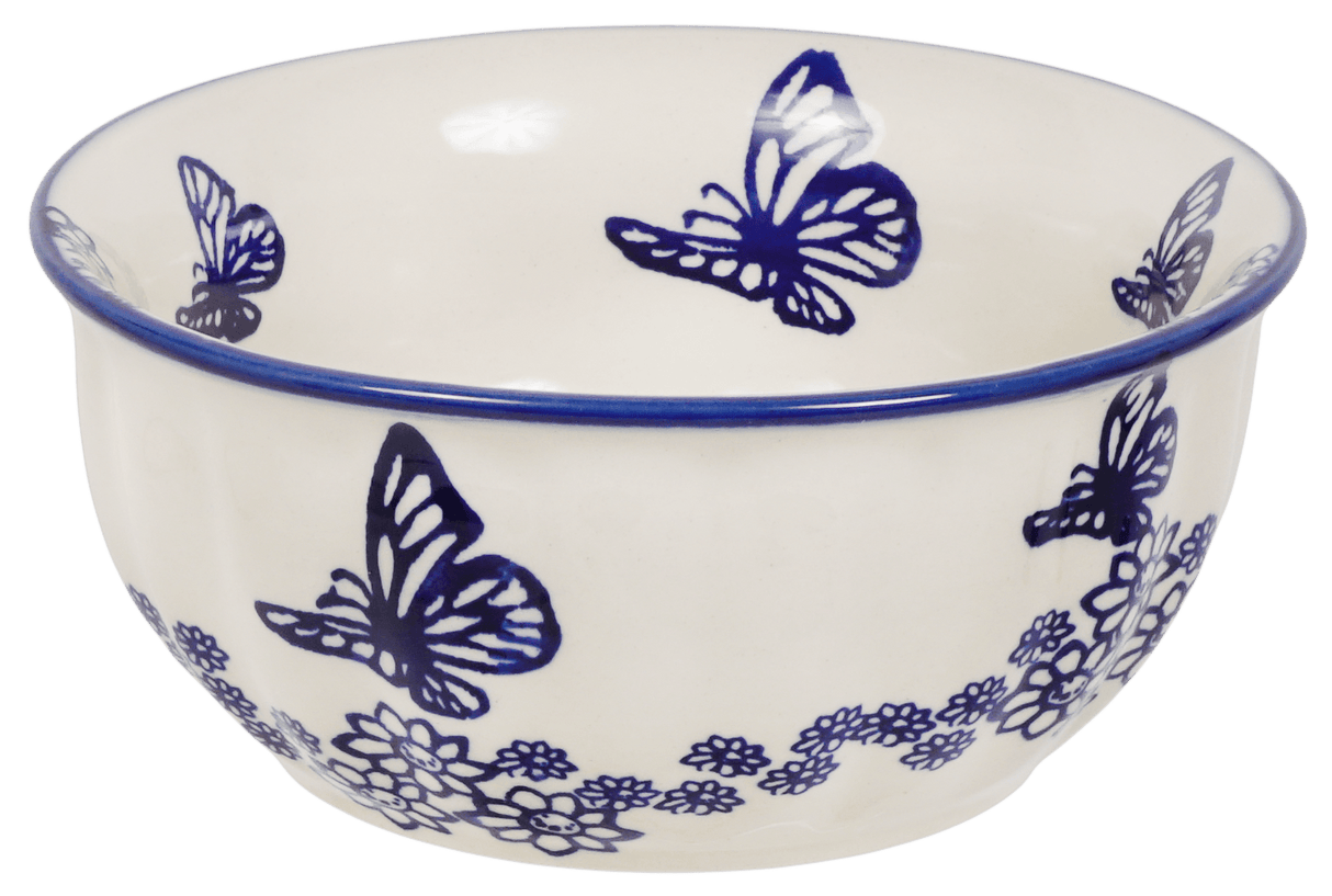 Bowl, Round, 6.5" in "Butterfly Garden" by Manufaktura | M084T-MOT1