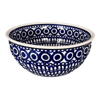 A picture of a Polish Pottery 6.5" Bowl (Gothic) | M084T-13 as shown at PolishPotteryOutlet.com/products/6-5-bowl-gothic-m084t-13