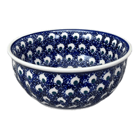 A picture of a Polish Pottery 6.5" Bowl (Night Eyes) | M084T-57 as shown at PolishPotteryOutlet.com/products/6-5-bowl-night-eyes-m084t-57