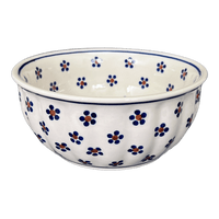A picture of a Polish Pottery 6.5" Bowl (Petite Floral) | M084T-64 as shown at PolishPotteryOutlet.com/products/6-5-bowl-petite-floral-m084t-64