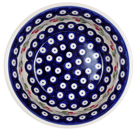 Bowl, Round, 6.5" in "Cherry Dot" by Manufaktura | M084T-70WI