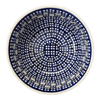 A picture of a Polish Pottery 6.5" Bowl (Windows Around) | M084T-72 as shown at PolishPotteryOutlet.com/products/6-5-bowl-windows-around-m084t-72