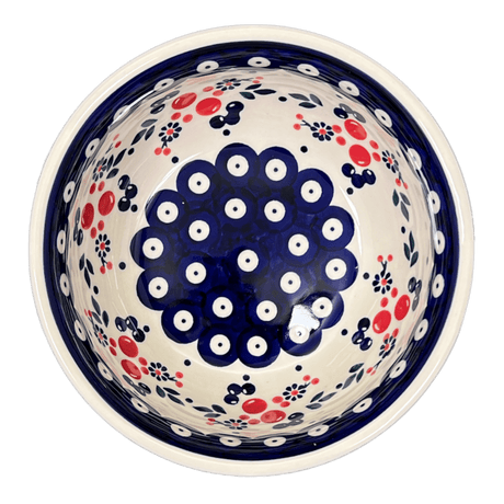Bowl, Round, 6.5" in "Berry Dot" by Manufaktura | M084T-BL04