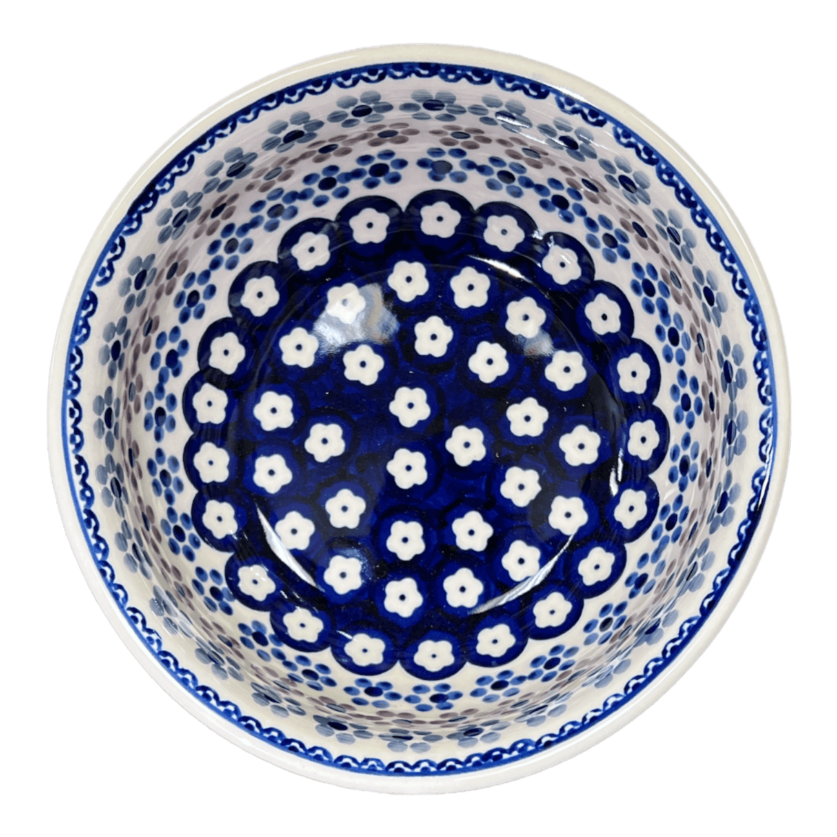 Bowl, Round, 6.5" in "Floral Chain" by Manufaktura | M084T-EO37