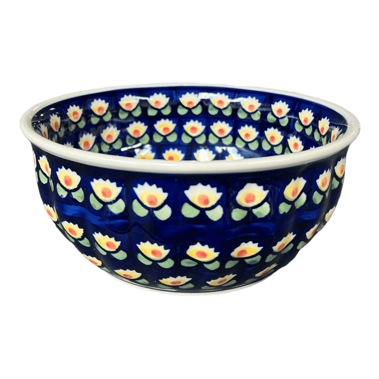 Bowl, Round, 6.5" in "Tulip Azul" by Manufaktura | M084T-LW