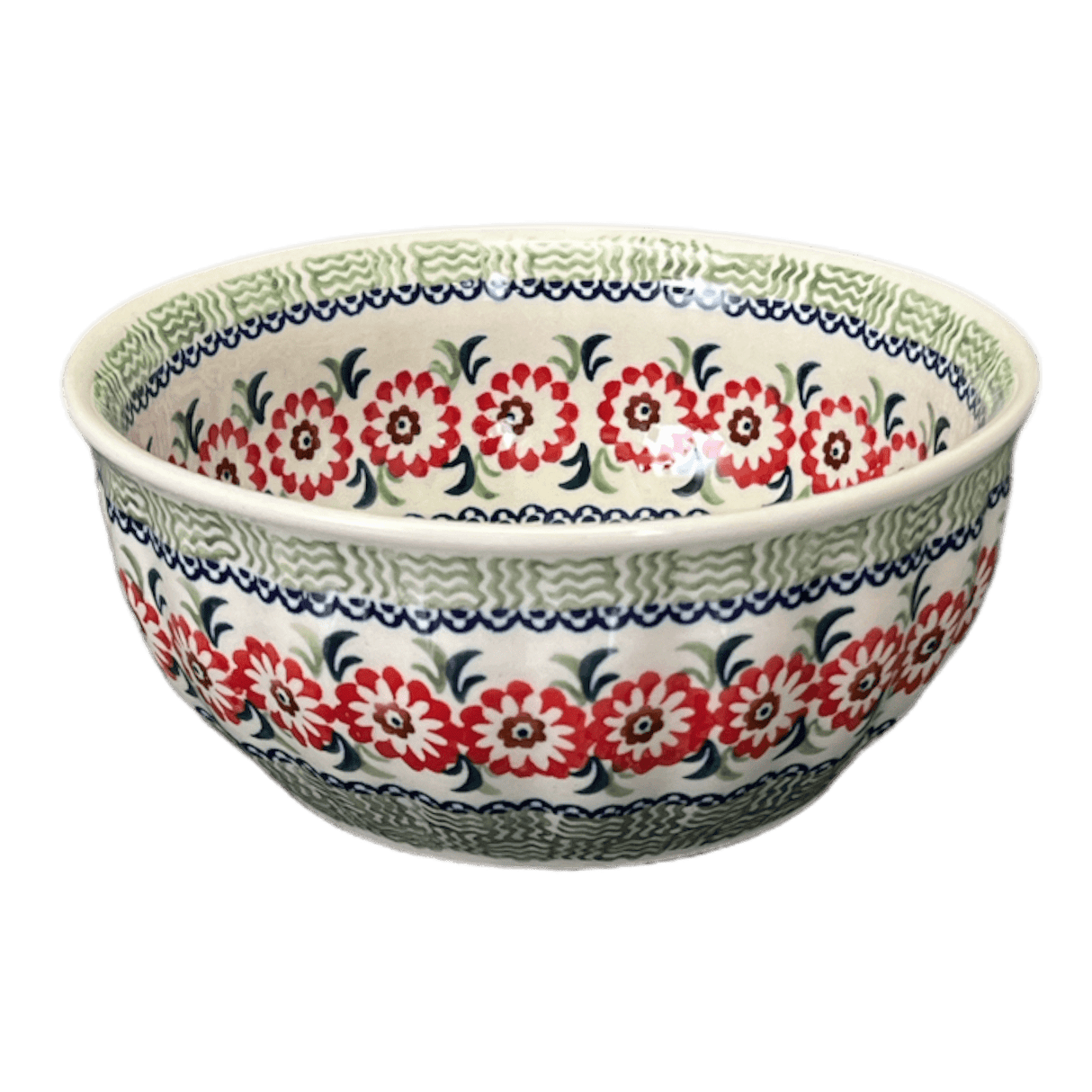 Bowl, Round, 6.5" in "Woven Reds" by Manufaktura | M084T-P181