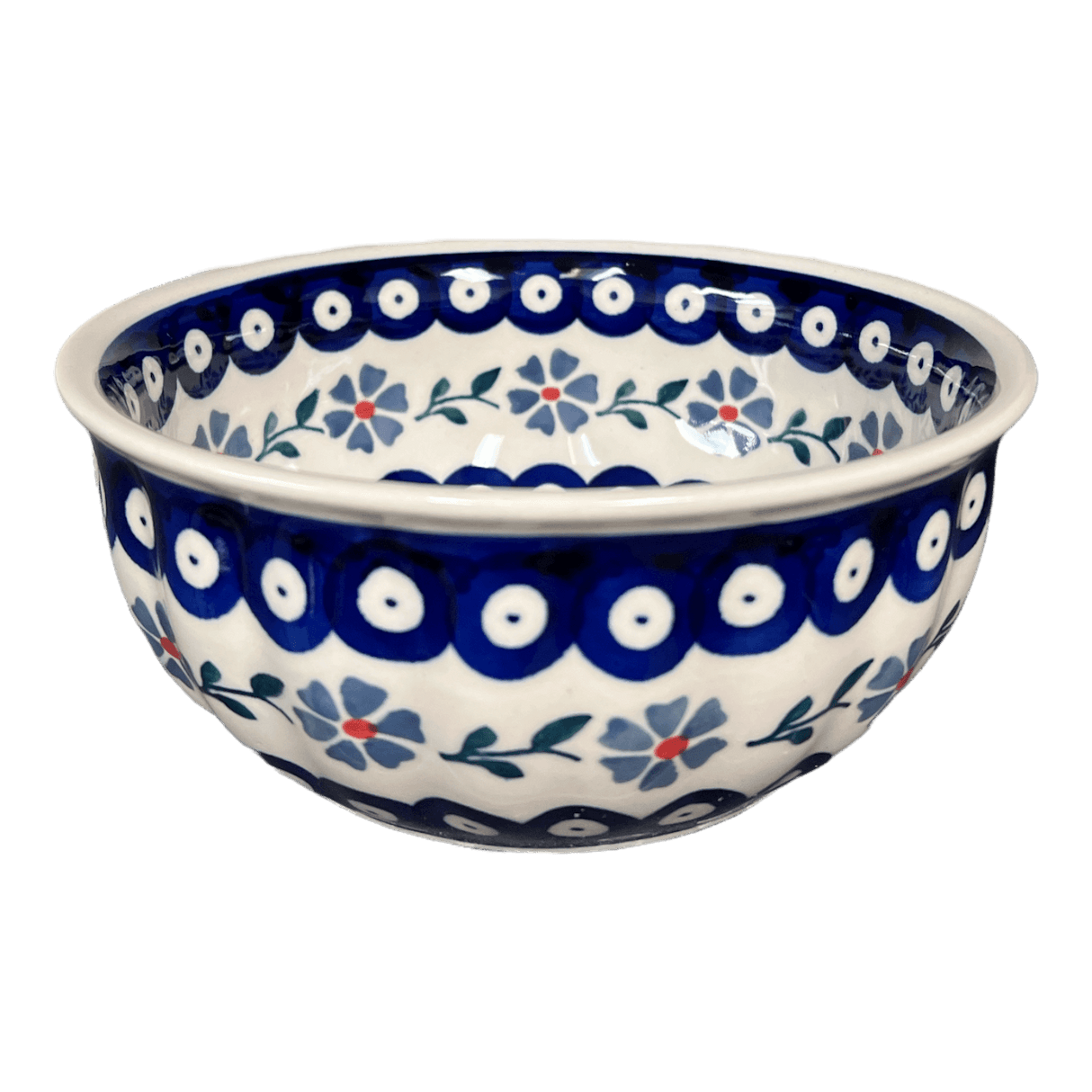 Bowl, Round, 6.5" in "Periwinkle Chain" by Manufaktura | M084T-P213