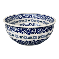 A picture of a Polish Pottery 6.5" Bowl (Butterfly Border) | M084T-P249 as shown at PolishPotteryOutlet.com/products/6-5-bowl-p249-m084t-p249