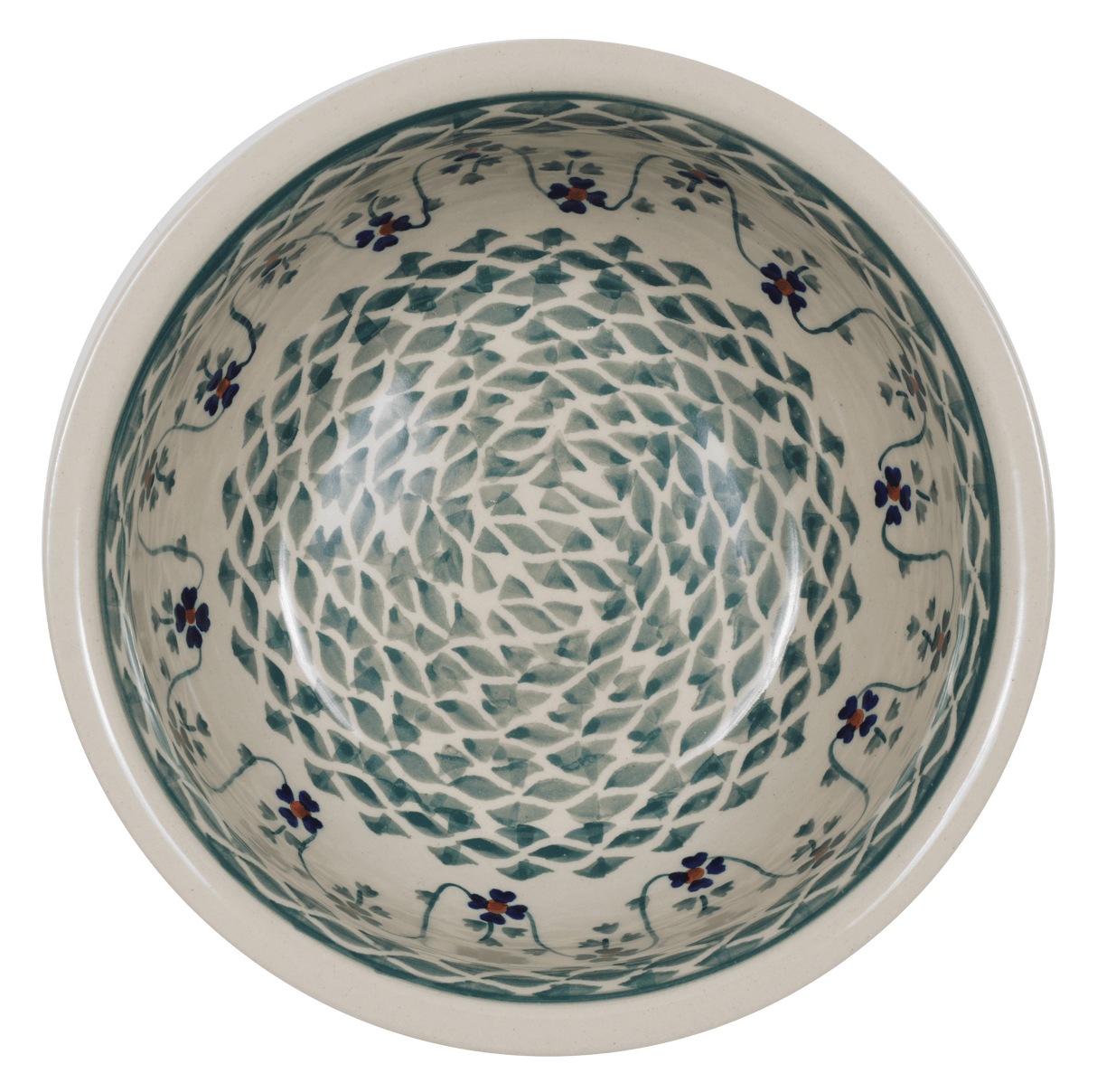 Bowl, Round, 6.5" in "Woven Pansies" by Manufaktura | M084T-RV