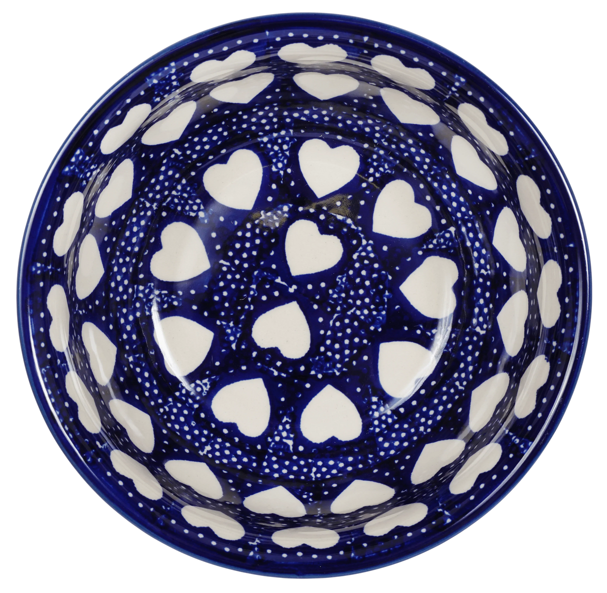 Bowl, Round, 6.5" in "Sea of Hearts" by Manufaktura | M084T-SEA