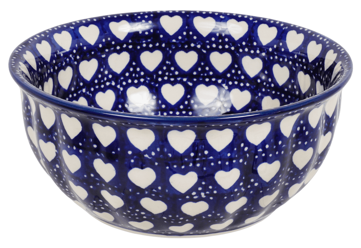 Bowl, Round, 6.5" in "Torrent of Hearts" by Manufaktura | M084T-SEM