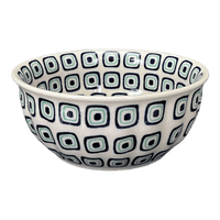 A picture of a Polish Pottery 6.5" Bowl (Green Retro) | M084U-604A as shown at PolishPotteryOutlet.com/products/6-5-bowl-green-retro-m084u-604a