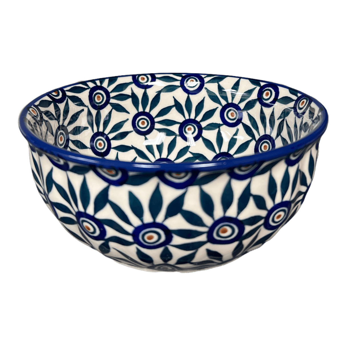 Bowl, Round, 6.5" in "Peacock Parade" by Manufaktura | M084U-AS60