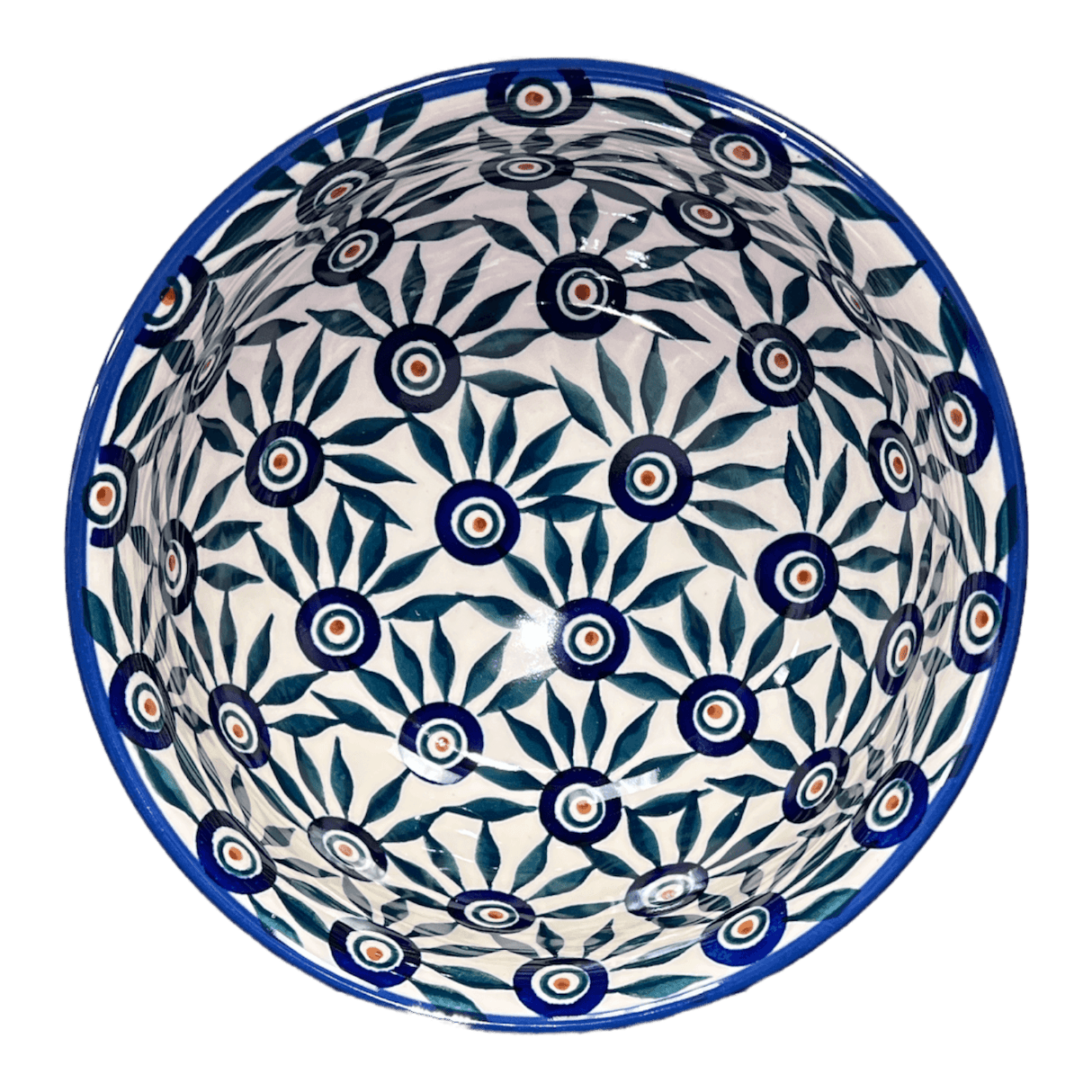 Bowl, Round, 6.5" in "Peacock Parade" by Manufaktura | M084U-AS60