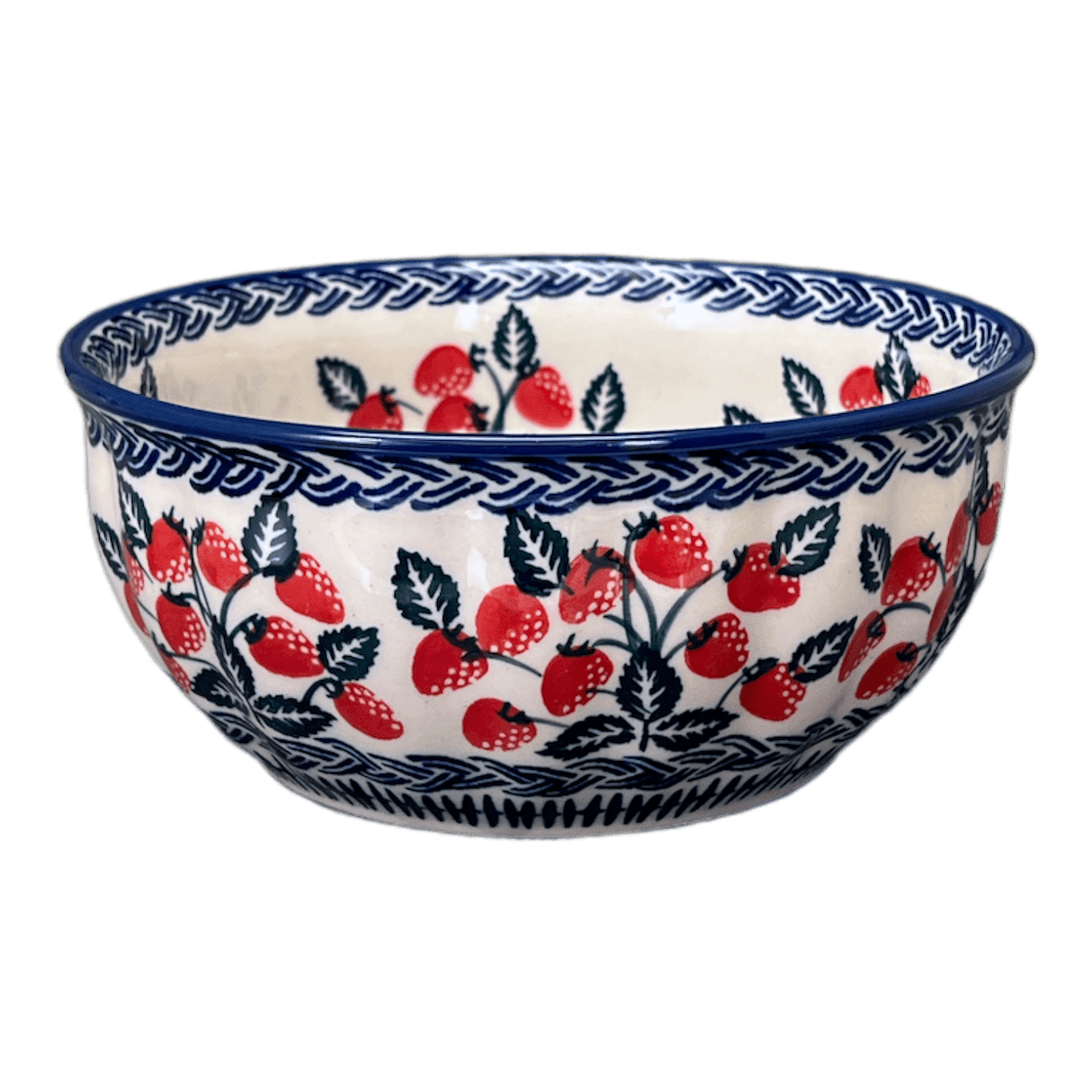 Bowl, Round, 6.5" in "Fresh Strawberries" by Manufaktura | M084U-AS70