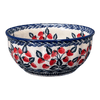 Polish Pottery 6.5" Bowl (Fresh Strawberries) | M084U-AS70 at PolishPotteryOutlet.com