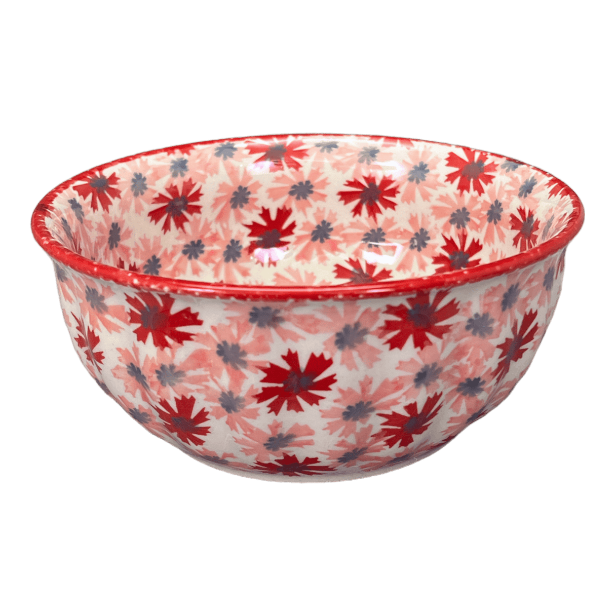 Bowl, Round, 6.5" in "Scarlet Daisy" by Manufaktura | M084U-AS73