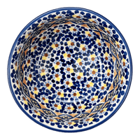 A picture of a Polish Pottery 6.5" Bowl (Kaleidoscope) | M084U-ASR as shown at PolishPotteryOutlet.com/products/6-5-bowl-kaleidoscope-m084u-asr