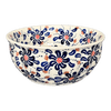 Polish Pottery 6.5" Bowl (Floral Fireworks) | M084U-BSAS at PolishPotteryOutlet.com