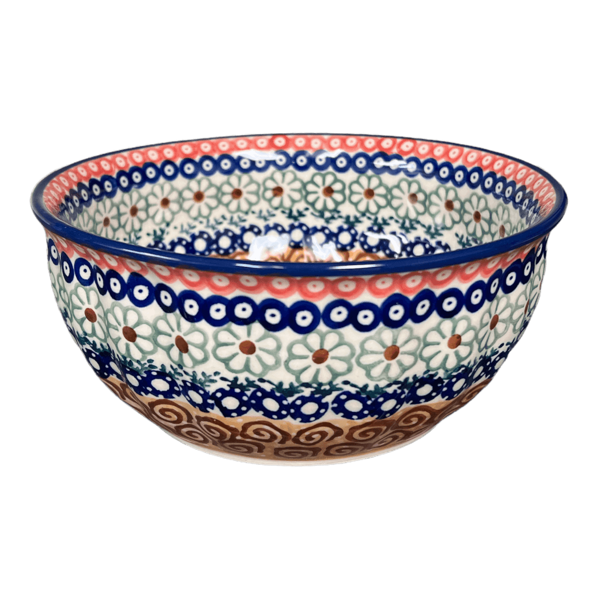 Bowl, Round, 6.5" in "Chocolate Swirl" by Manufaktura | M084U-EOS