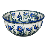 Bowl, Round, 6.5" in "Bouncing Blue Blossoms" by Manufaktura | M084U-IM03