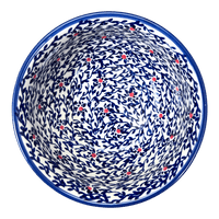 A picture of a Polish Pottery 6.5" Bowl (Blue Canopy) | M084U-IS04 as shown at PolishPotteryOutlet.com/products/6-5-bowl-is04-m084u-is04