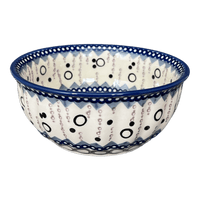 A picture of a Polish Pottery 6.5" Bowl (Bubbles galore) as shown at PolishPotteryOutlet.com/products/6-5-bowl-iz23-m084u-iz23