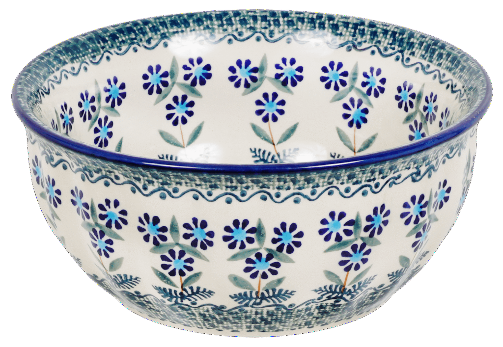 Bowl, Round, 6.5" in "Blossoms on the Green" by Manufaktura | M084U-J126