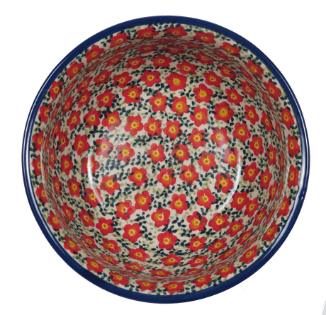 Bowl, Round, 6.5" in "Floral Revival Red" by Manufaktura | M084U-MCZE