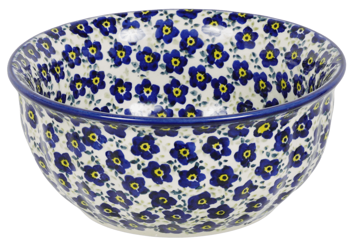 Bowl, Round, 6.5" in "Floral Revival Blue" by Manufaktura | M084U-MKOB