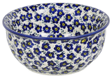 Bowl, Round, 6.5" in "Floral Revival Blue" by Manufaktura | M084U-MKOB